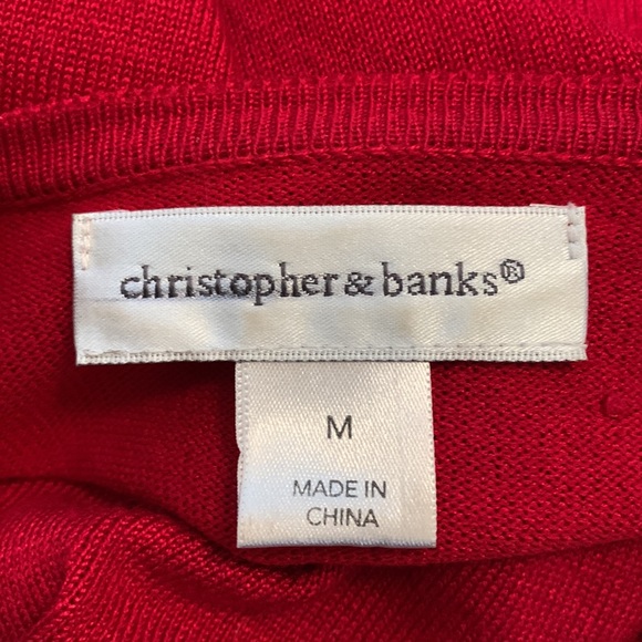 SUPER SEXY Gorgeous red long sleeve sweater from CHRISTOPHER & BANKS. - Picture 8 of 10